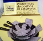 3pcs Pot Pan Protectors Gray Divider Felt Pads Nwt
