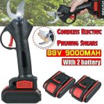 88v Cordless Rechargeable Electric Pruning Shears Secateur Scissor Branch E6t5