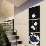 3pcs Modern Abstract Art Flower Canvas Print Painting Wall Picture Decor