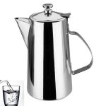 2.0l Stainless Steel Water Coffee Pot Ice Tea Jug Kettle With Lid