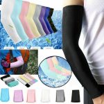 2pcs Cooling Arm Sleeves Cover Uv Sun Protection Outdoor Sports For Men Women