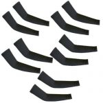 5 Pairs Black Cooling Arm Sleeves Cover Uv Sun Protection Basketball Sport