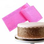 1 Pcs Lace Silicone Mold Sugar Craft Fondant Mat Cake Decorating Baking Tools