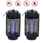 2 Pack Electric Mosquito Fly Bug Insect Zapper Killer Trap Lamp Led Uv Light Us