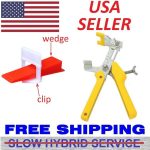 100 1000 Reusable Flat Tile Leveling System Clips Wedges Wall Floor Spacers