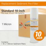 10 Pack 1micron Pp Sediment Water Filter Reverse Osmosis Ro Whole House System