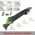5 In 1 Silicone Scraper Caulking Grouting Tool Sealant Cleaning Kit Kitchen