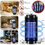 1 2pk Electric Uv Mosquito Killer Lamp Outdoor Indoor Fly Bug Insect Zapper Trap