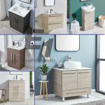 18 Inch Free Standing Bathroom Vanity Set W Ceramic Vessel Sink Cabinet Combo