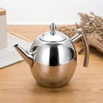 1l Exquisite Tea Pot Heat Resistant Stainless Steel Teapot Coffee Pot Kettle