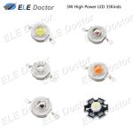 3w Watts High Power Smd Led Cob Chip Lights Beads White Red Blue Yellow With Pcb