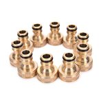 2pcs 3 4 Threaded Brass Tap Adaptor Garden Water Hose Pipe Connector Fitting