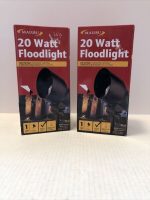 2 Pack Malibu 20w Floodlight Metal Low Voltage Landscape Light Nib. W