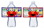 20 Glossy Elmo Personalized Birthday Party Favors Water Bottle Labels Wrappers