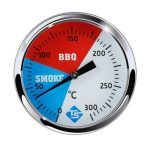 300„ƒ 2 Stainless Steel Thermometer Barbecue Smoker Bbq Grill Temperature Gauge