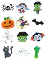 432 Kids Temporary Tattoo Transfers Halloween Treat Party Bag Filler 36 Packs