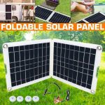 100w Foldable Flexible Solar Panel 18v Off Grid Battery Charge For Rv Camping