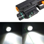 300lm Tactical Led Flashlight Green Red Laser Sight Combo For Pistol Rifle Gun