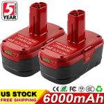 2 Pack 19.2v 6000mah Li Ion Replacement Battery For Craftsman C3 130211004 11375