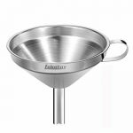 5in Stainless Steel Funnel With Strainer Filter For Hot Liquid Dry Powder