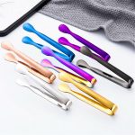 11cm Tong Stainless Steel Clip Bread Food Ice Clamp Ice Tongs Bar Kitchen Toosed