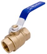 3 4 Brass Ball Valve Full Port 600wog For Water Oil Gas With Blue Handle