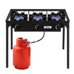 225000 Btu Propane Stove 3 Burner Gas Outdoor Portable Camping Party Bbq Grill