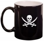 11oz Ceramic Coffee Tea Mug Glass Cup Jolly Roger Pirate