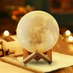 3d Printing Moon Lamp Led Night Light Rgb 16 Color Changing Remote Control Gift