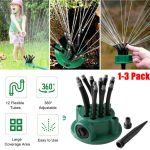 360° Automatic Rotating Lawn Sprinkler Garden Grass Watering System Water Spray