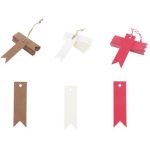 100pcs Blank Kraft Paper Gift Tags Wedding Party Favor Food Label Hang Cards Art