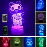 3d Night Light 7 Color Change Led Acrylic Lamp Home Birthday Gift For Children