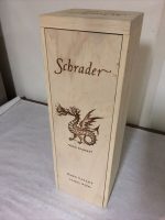 1 Rare Wine Wood Crate Box Case Schrader Napa Valley California Vintage 3 21