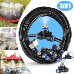 9m 30ft Outdoor Misting Cooling System Garden Patio Water Mist System Nozzle Kit