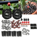 92m Micro Automatic Drip Irrigation System Plant Garden Lawn Sprinklers Watering
