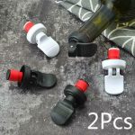 2pcs Wine Bottle Stopper Vacuum Sealed Wine Bottle Stopper Champagne Saver Press