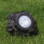 Outdoor Garden Led Solar Deco Rock Stone Spot Lights Landscape Lamp Yar