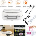 Portable Electric Heating Lunch Box Heater Food Warmer Meal Container