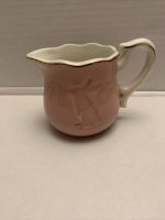 Laurie Gates Pink Bunny Rabbit Creamer Spring Easter Ceramic