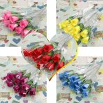 10x Artificial Rose Silk Flowers Mini Roses Wedding Home Party Decor Arrangment