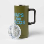 Naps And Tacos Double Wall Stainless Steel Vacuum Travel Mug Coffee Tea Tumbler