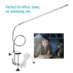 Dimmable Led Flexible Usb Reading Light Clip On Bed Table Desk Lamp Us