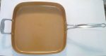 Red Copper Cookware Square Dance Non Stick Frying Pan By Bulbhead 12 Inch