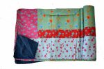 Indian Cotton Handmade Kantha Quilt Bedspread Bedding Blanket Throw