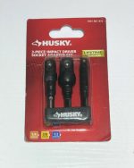 Husky 3 Piece Impact Driver Socket Adapter Set 1 4 3 8 1 2 Drive 1001 861 972