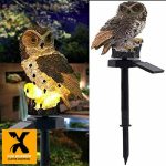 Garden Solar Lights Outdoor Owl Shape Waterproof Led Decorations Landscape Ligh