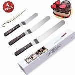 Angled Icing Spatula Stainless Steel Offset Cake Scraper Icing Spatula Set 6 8