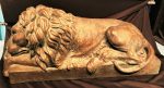 Forward Lying Majestic Lion Statue