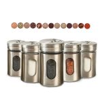 Bbq Spice Shaker Bottles Storage Jar Seasoning Herbs Container Condiment Holder