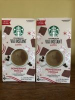 Starbucks Via Instant Latte Peppermint Mocha Set Of 2 5 Packets Each